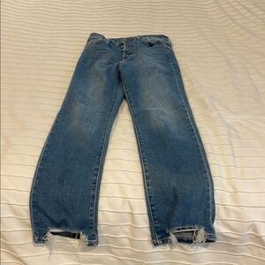 Blue Distressed Jeans